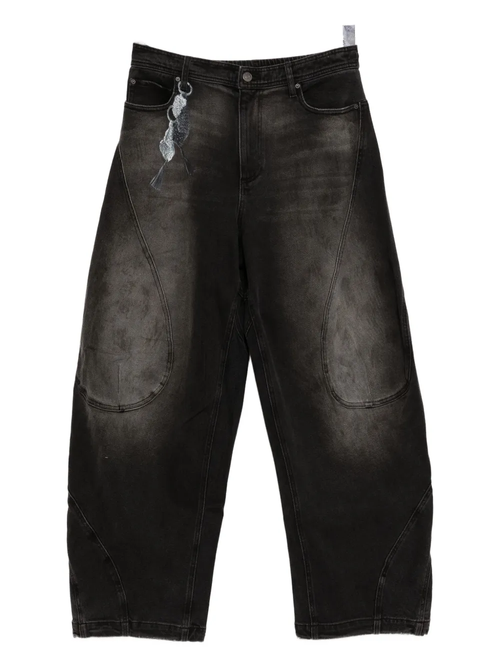 CROQUIS Jeans crop - Nero