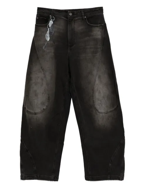 CROQUIS jeans con diseño curvo
