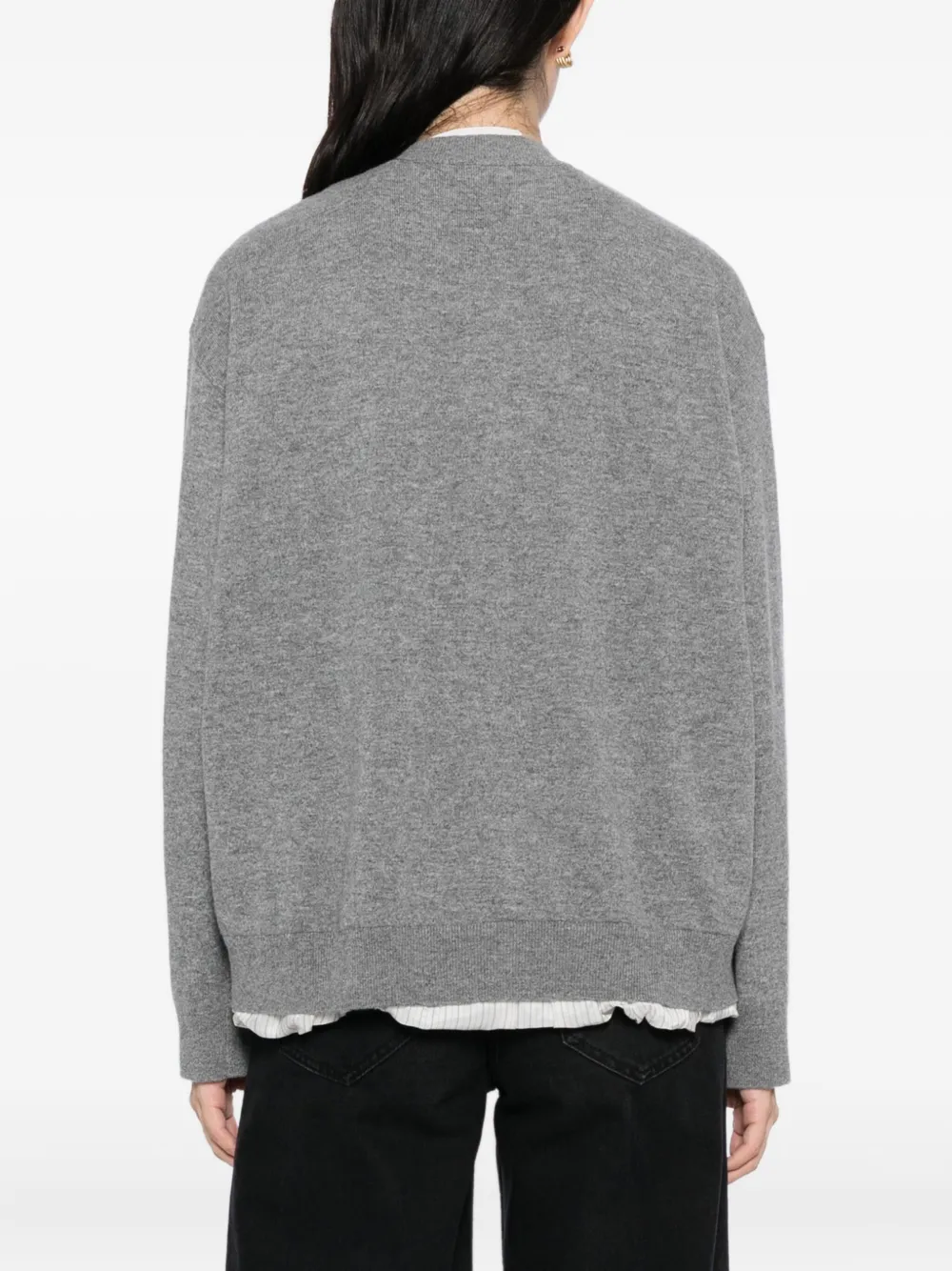 Less Mid-length Cardigan In Gray