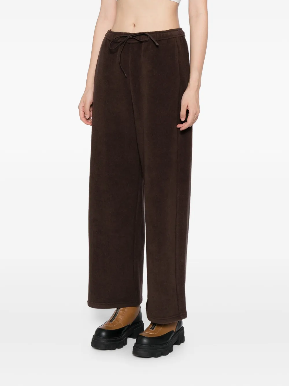 Jnby Wide-leg Trousers In Brown