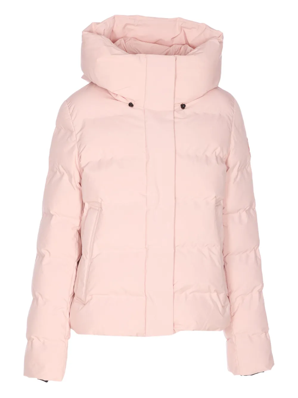 Save The Duck Logo-patch Puffer Jacket In Pink