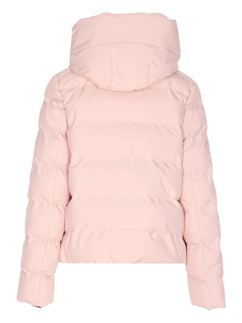 Save The Duck Logo-patch Puffer Jacket In Pink