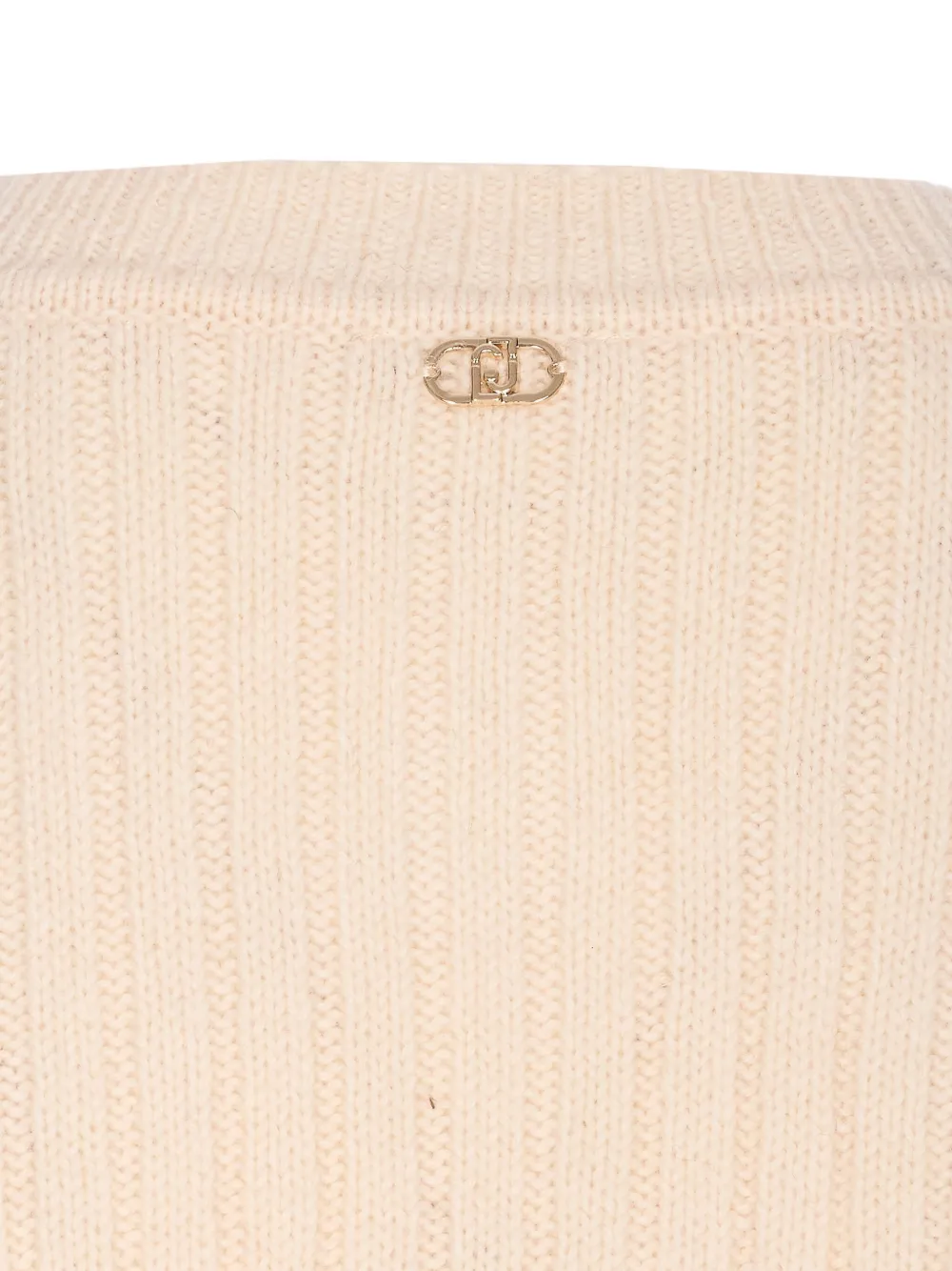 Liu •jo Cable-knit Embellished Cardigan In Neutral