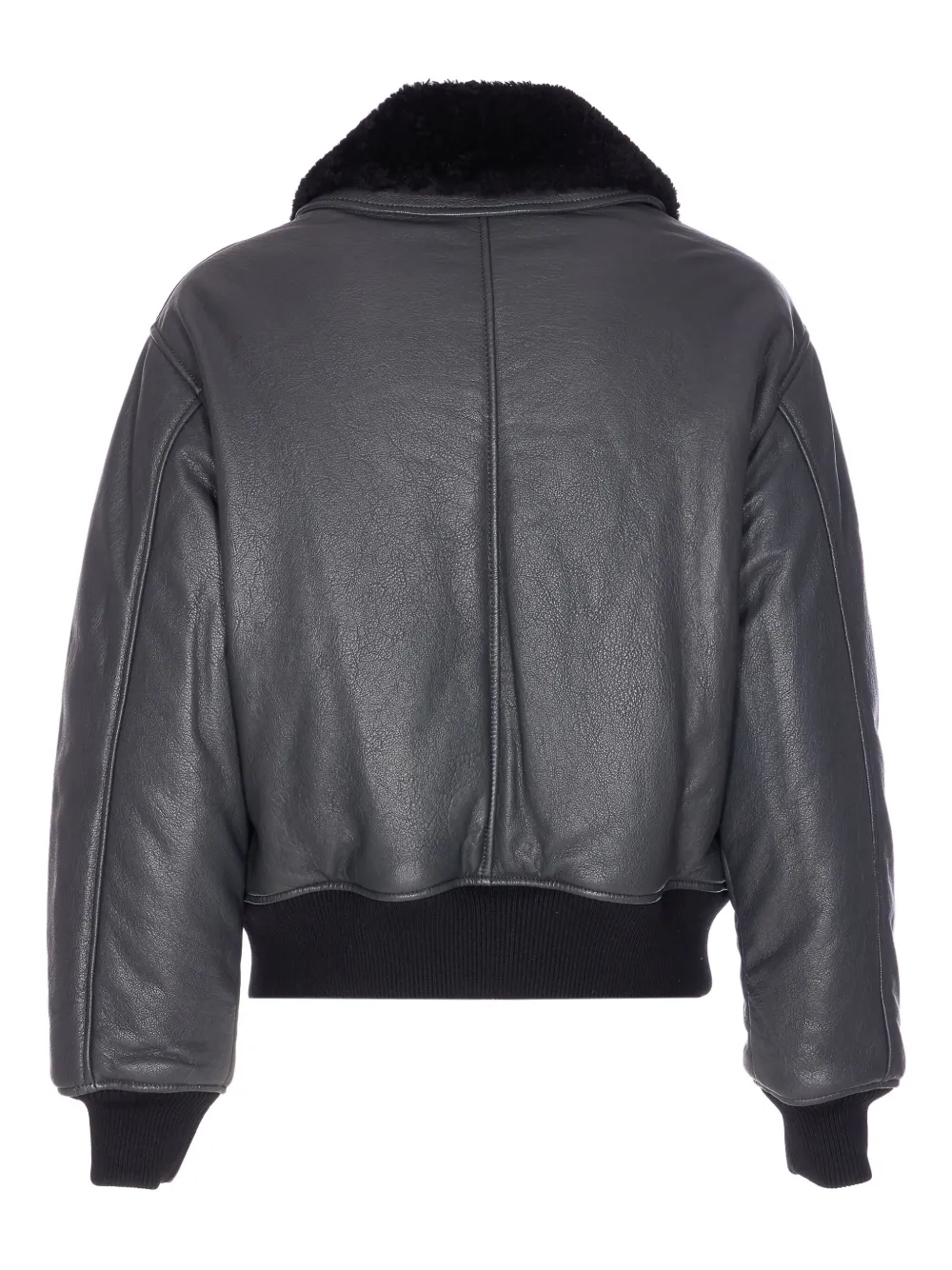 AMI Paris zip-up leather bomber jacket | Leather Jackets | Image 2