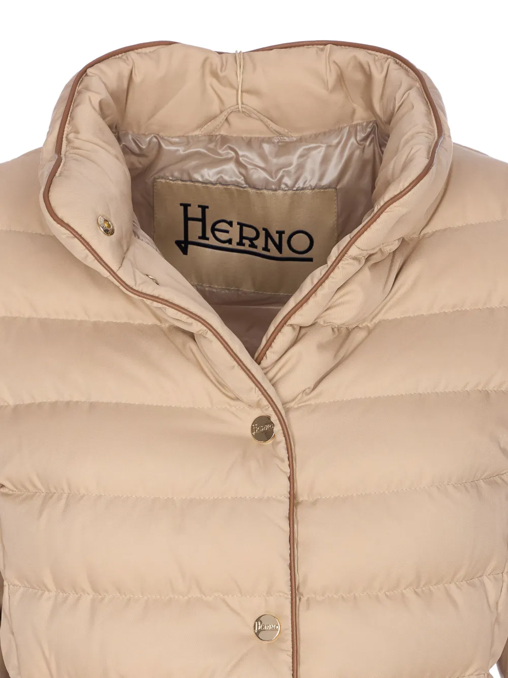 Herno Gewatteerd donsjack Beige