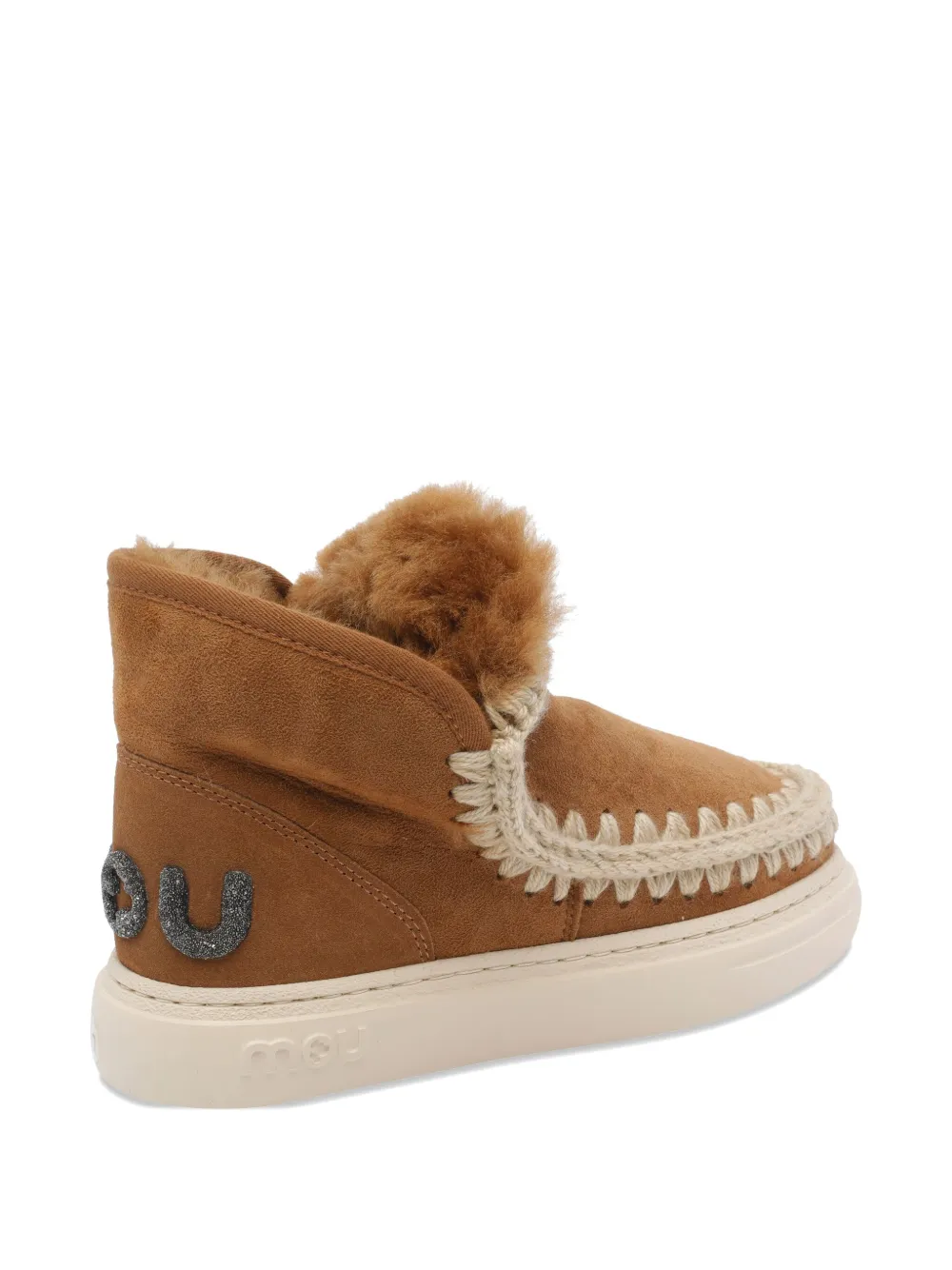 Mou Slip-on Suede Ankle Boots In Brown