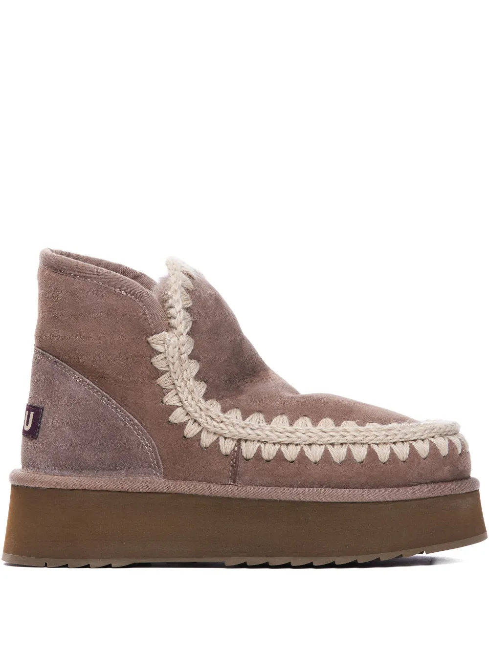 Mou Suede Ankle Boots In Neutral