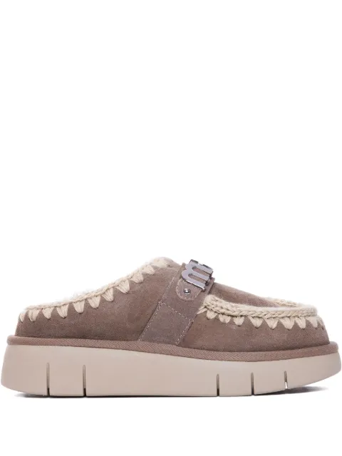 Mou Bounce crochet-detail mules