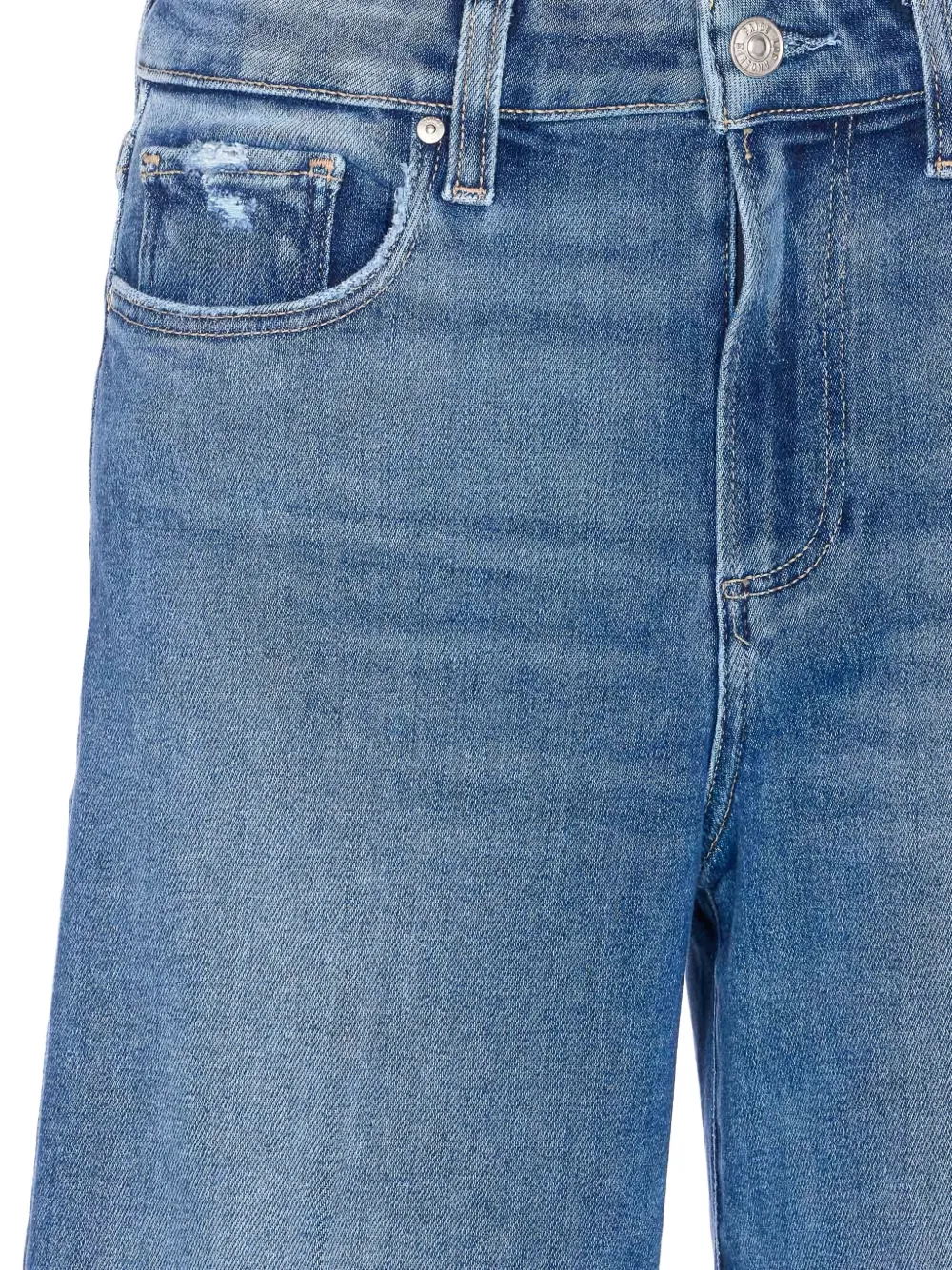 PAIGE Tatum jeans met wijde pijpen Blauw