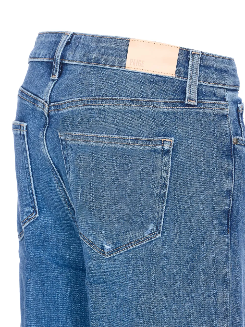 PAIGE Tatum jeans met wijde pijpen Blauw