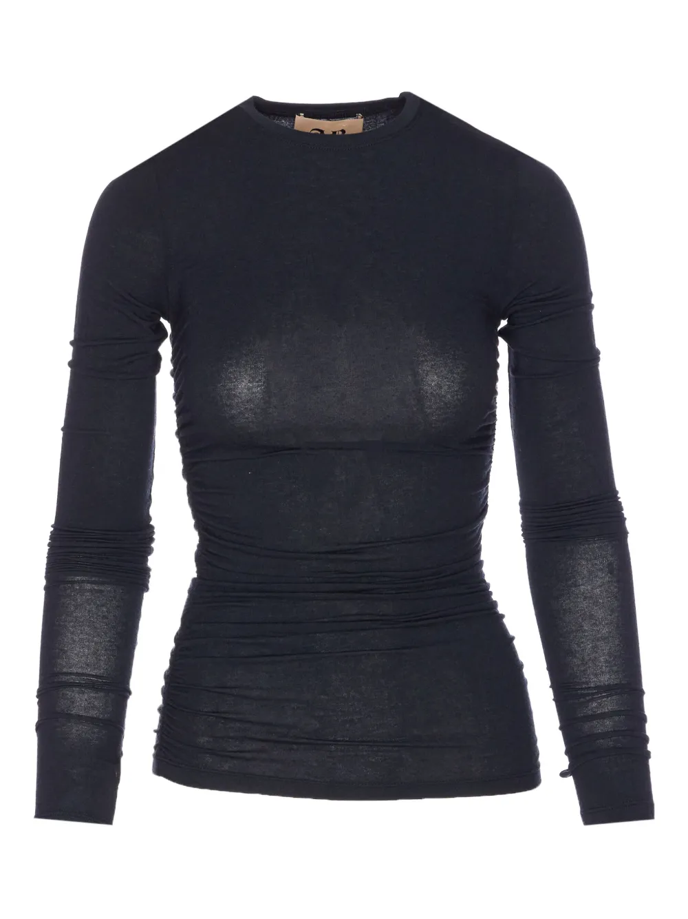 Aniye By Didy Ruched Long-sleeve Top In Black