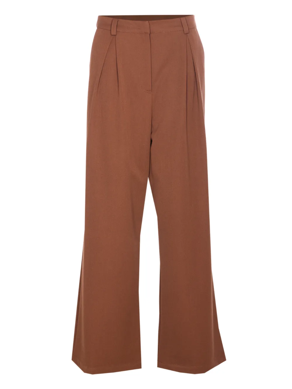 Patrizia Pepe Pleated Trousers In Brown
