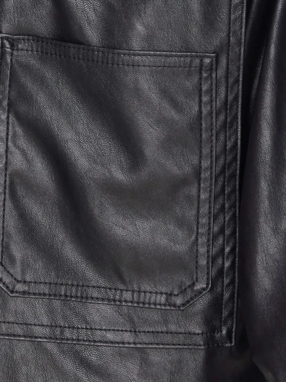 Liu •jo Stylish Short Leather Effect Jacket In Black