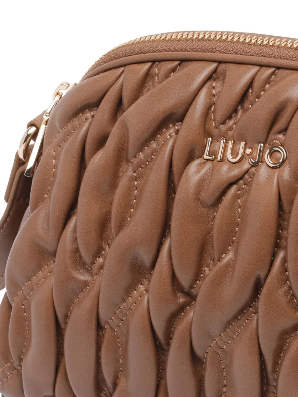 Liu •jo Medium Quilted-effect Cross Body Bag In Brown