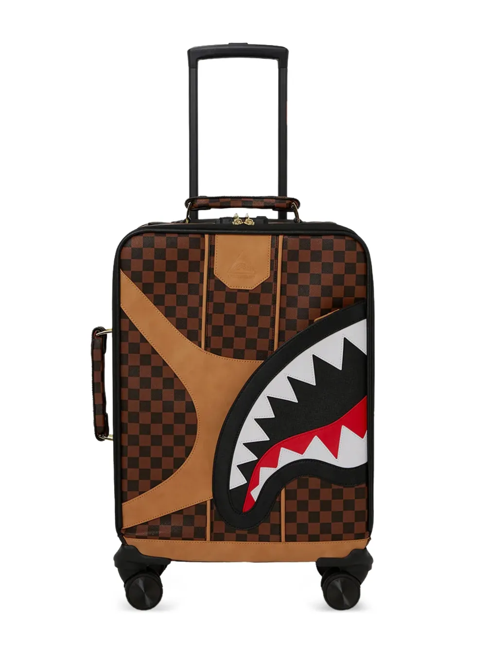 Sprayground Hennyville checked-shark suitcase | Brown | Image 1