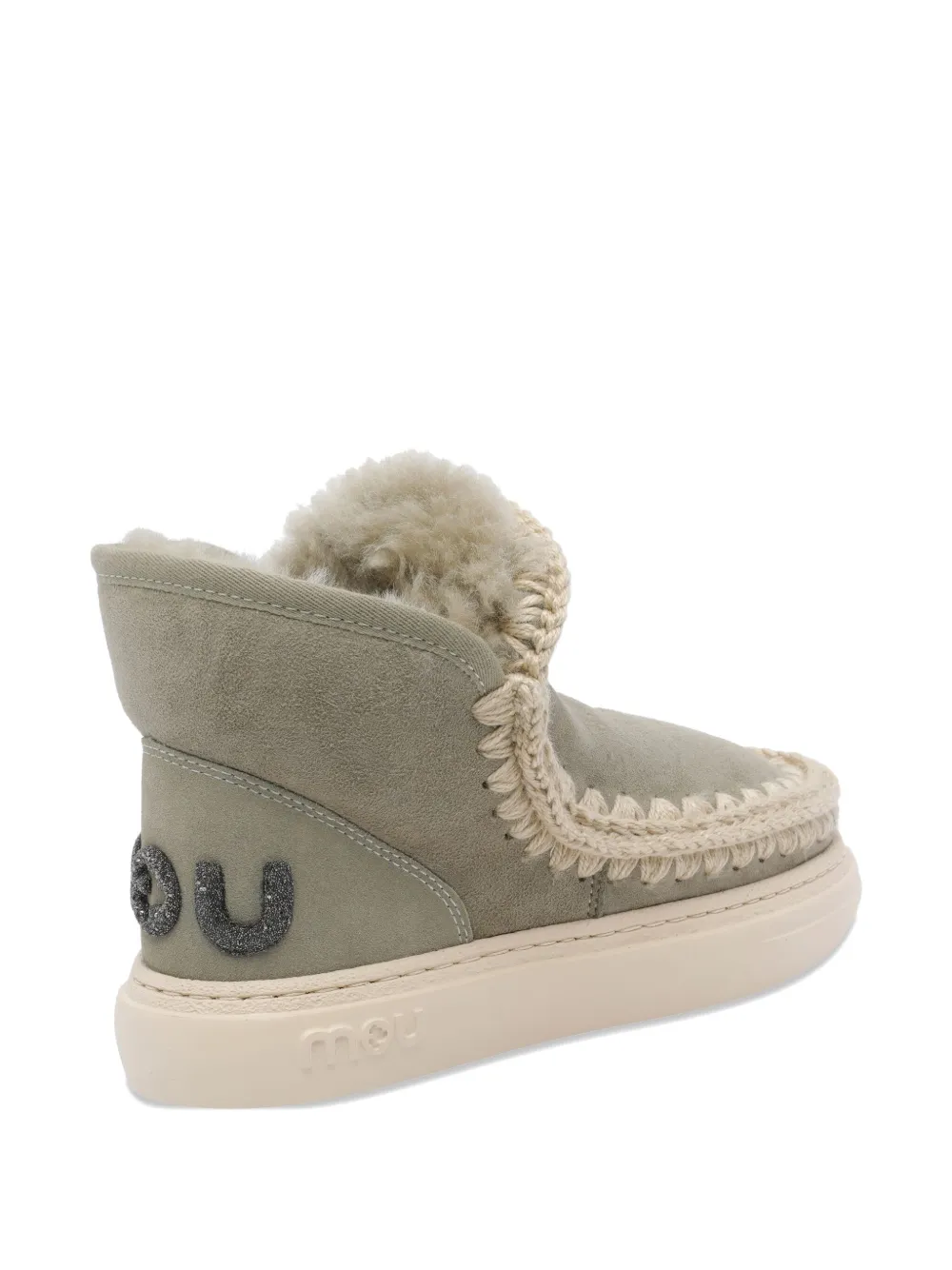 Mou Eskimo Bold sneakers met logo met glitters Groen