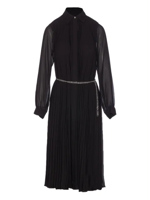 Michael Michael Kors pleated chain-belt dress