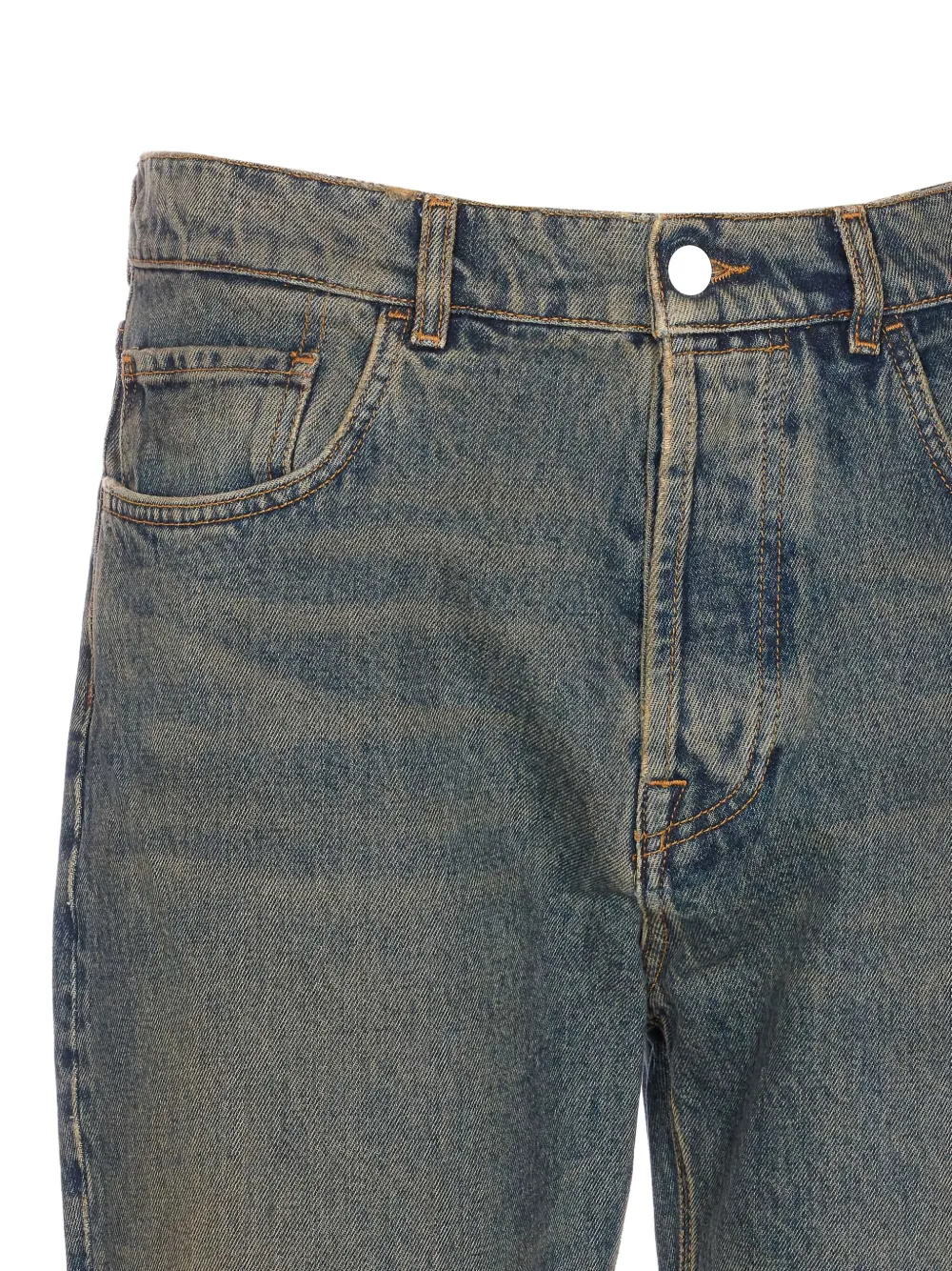 AMISH Jeans met effect Blauw