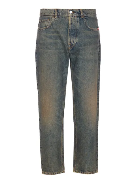 AMISH whiskering-effect jeans