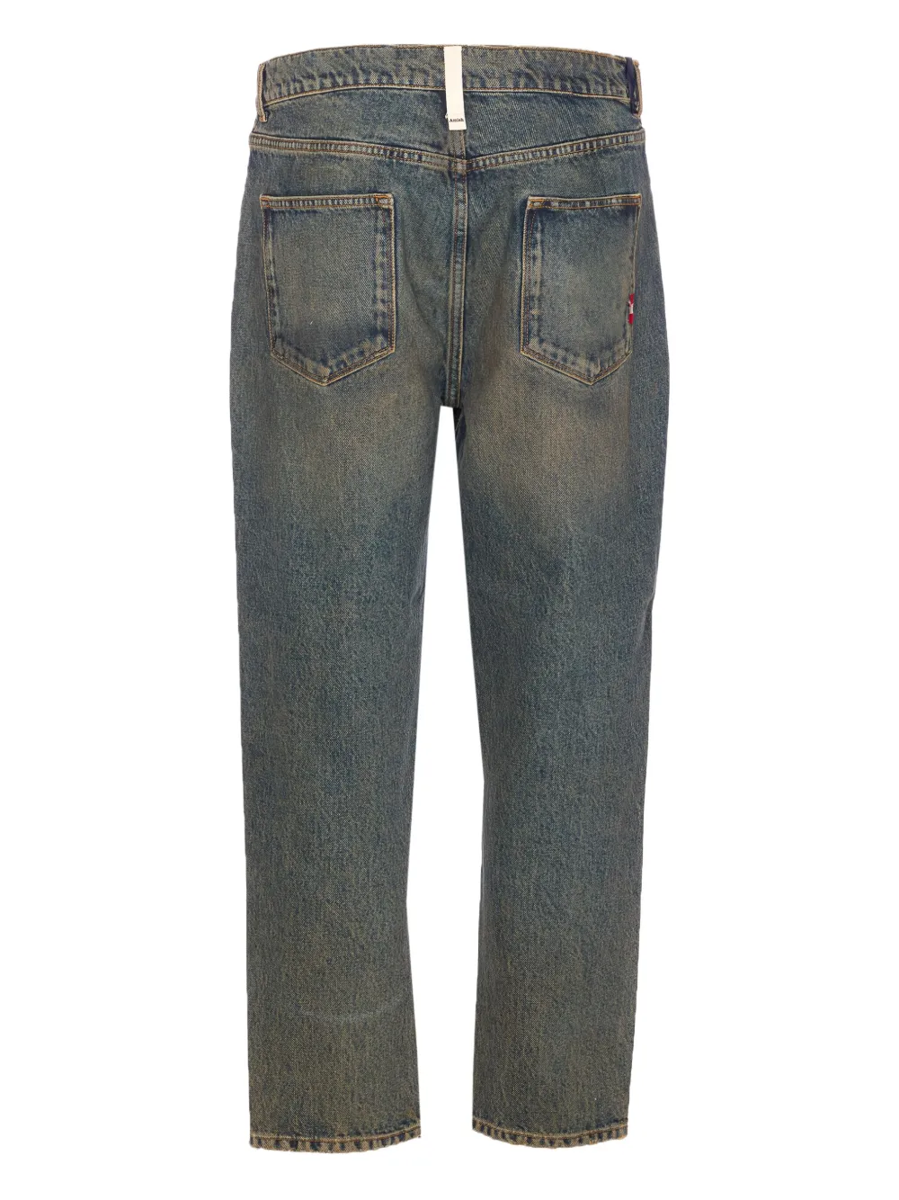 AMISH whiskering-effect jeans - Blauw