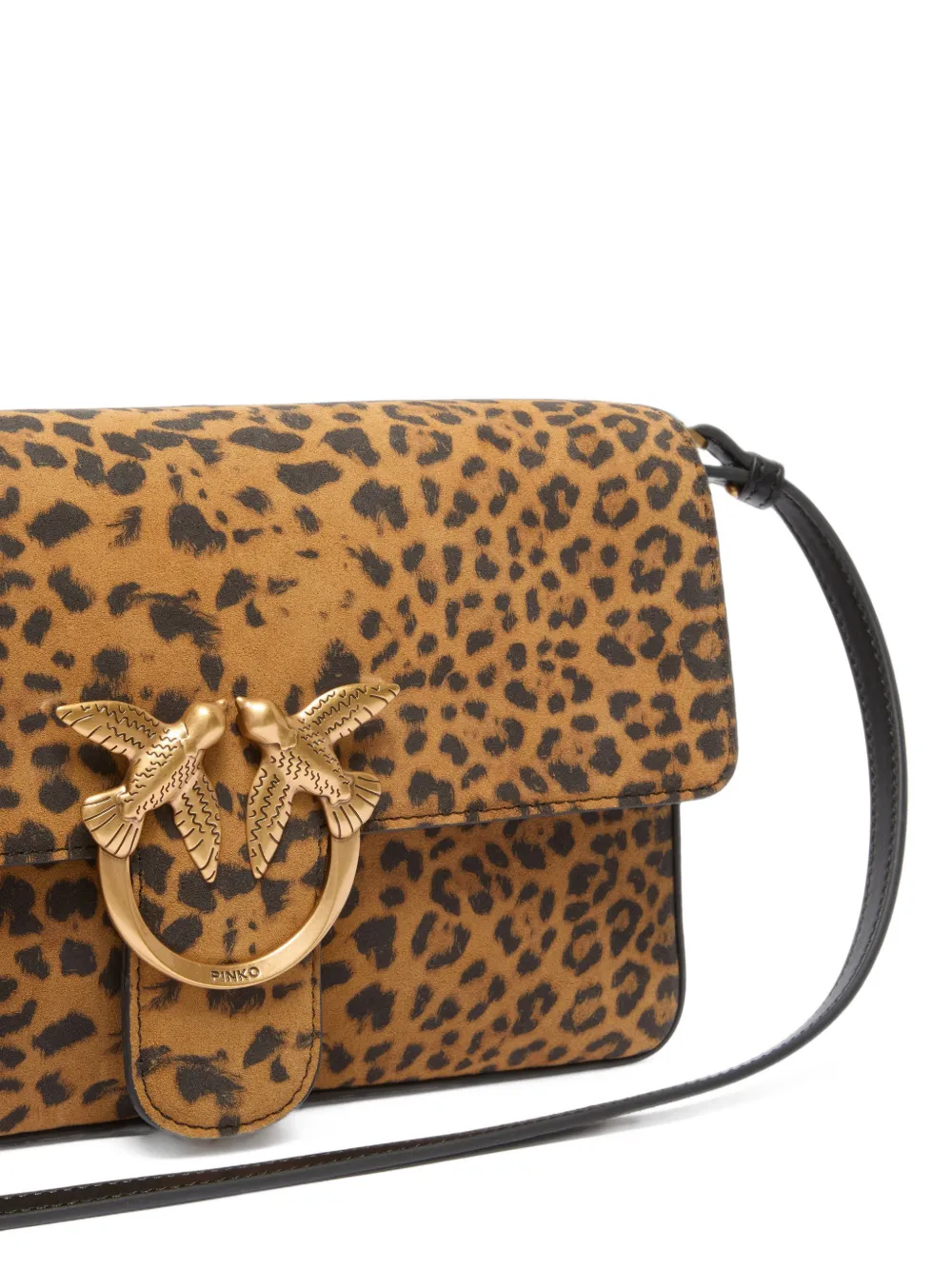 PINKO Shopper met luipaardprint Bruin