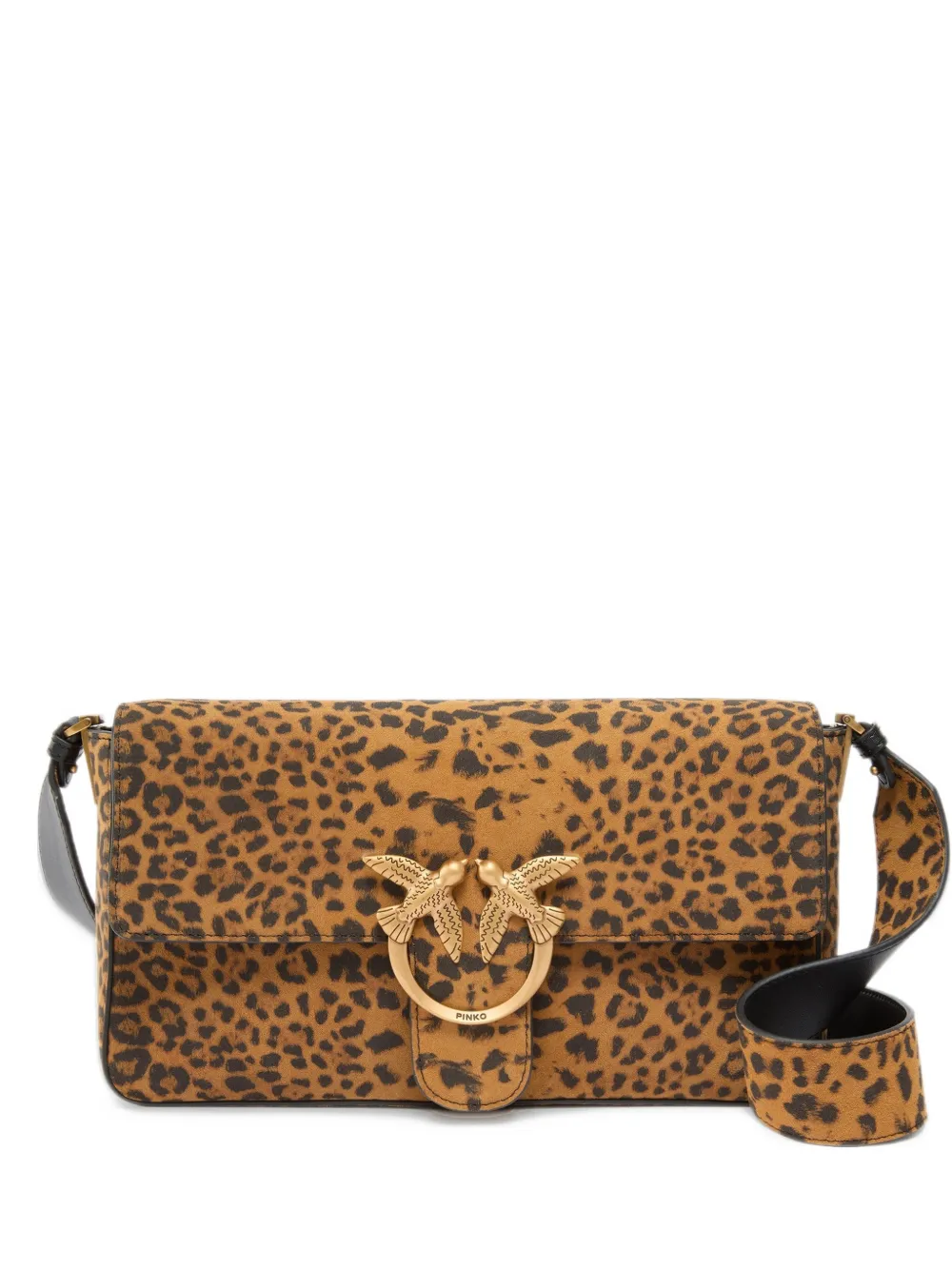 PINKO Shopper met luipaardprint Bruin