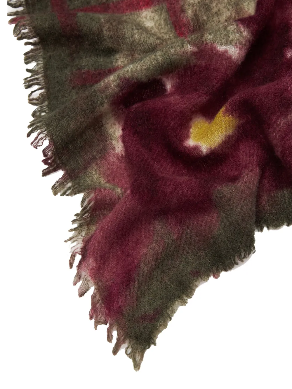 Faliero Sarti floral-motif scarf - Rood