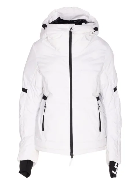 JETSET hooded zip-front coat