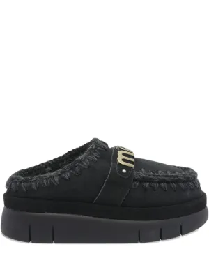 UGG Funkette Platform Mules | Black | FARFETCH RO