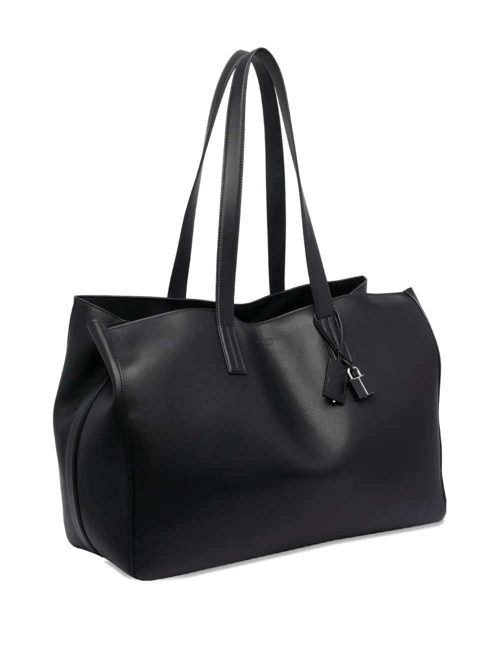 TOM FORD Leren shopper met hangslotdetail Zwart