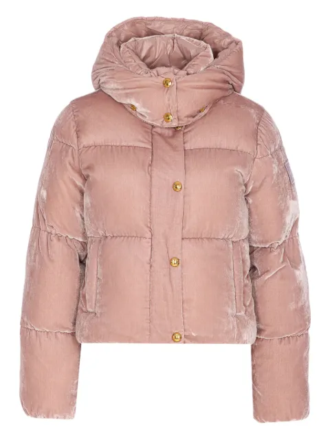 Elisabetta Franchi velvet puffer jacket