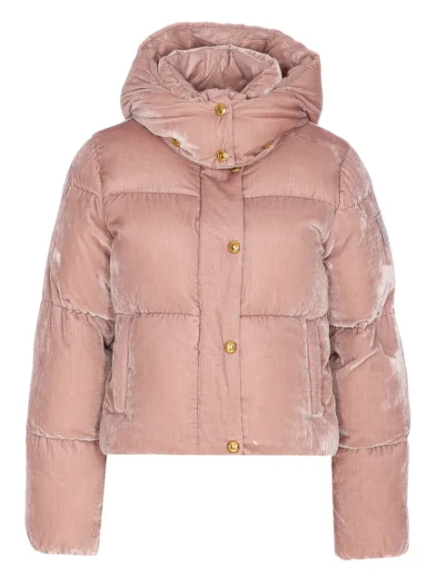 Elisabetta Franchi velvet puffer jacket