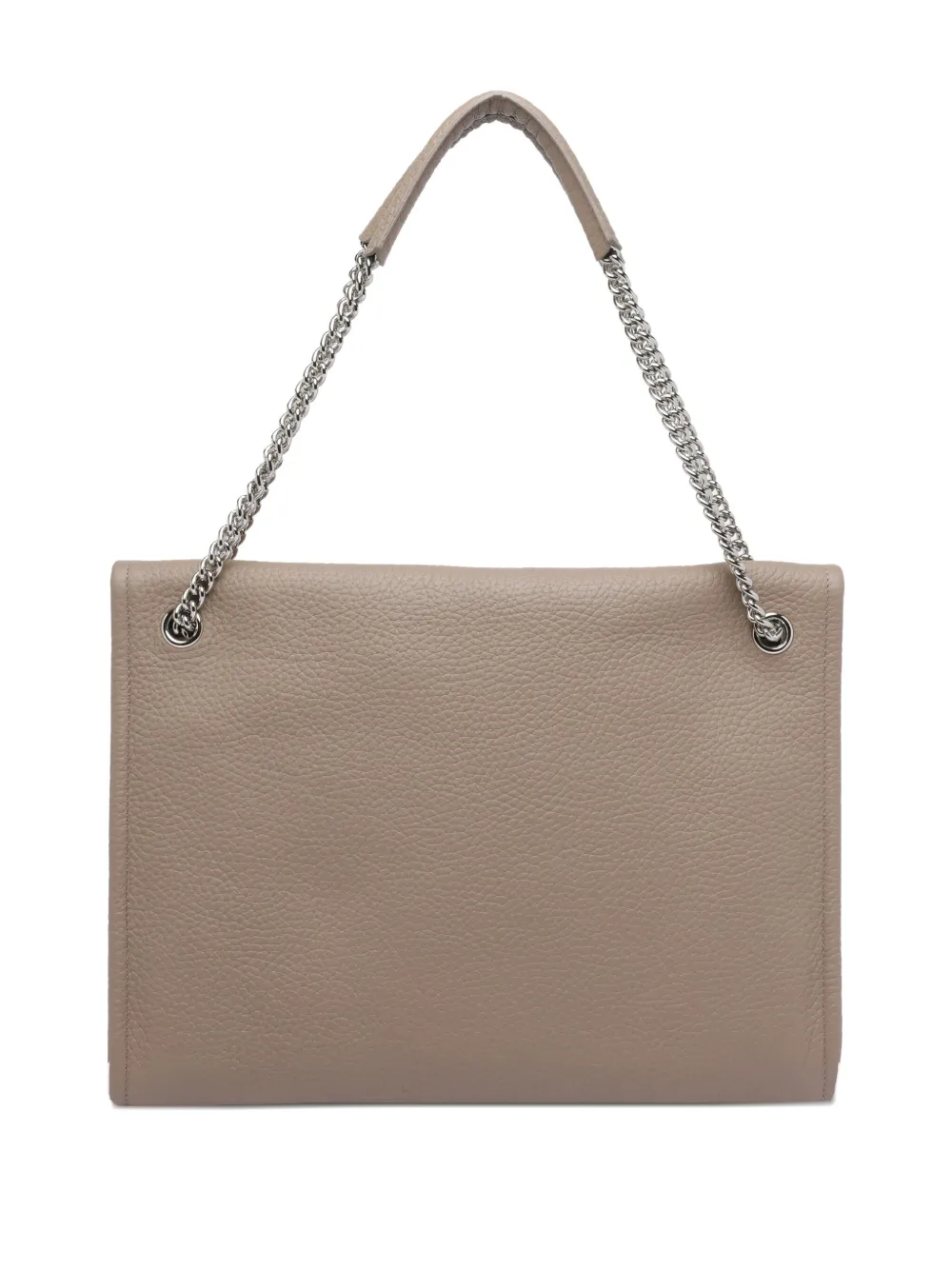 Orciani Venus Soft Midi Shoulder Bag In Neutral