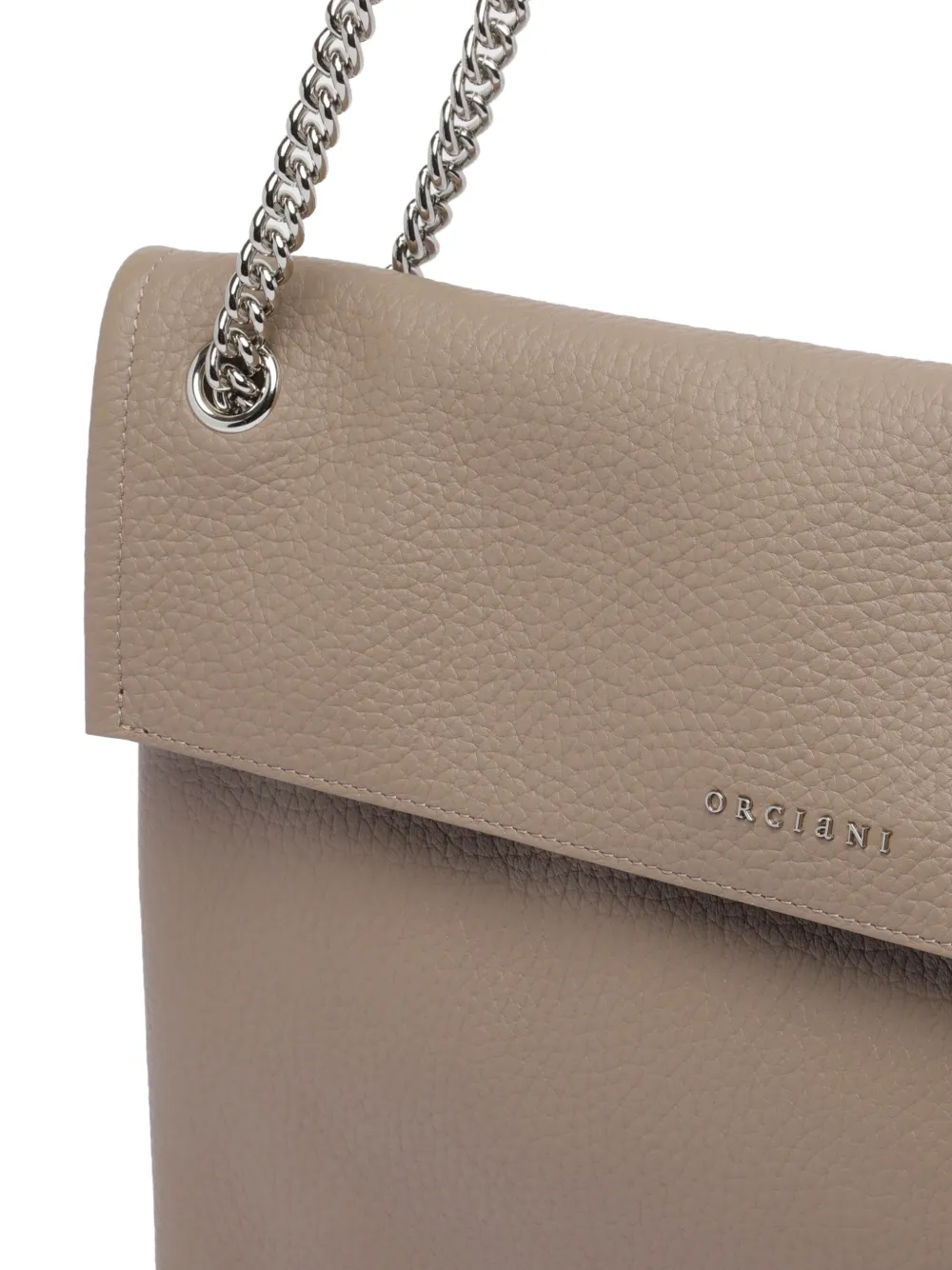 Orciani Venus Soft Midi Shoulder Bag In Neutral