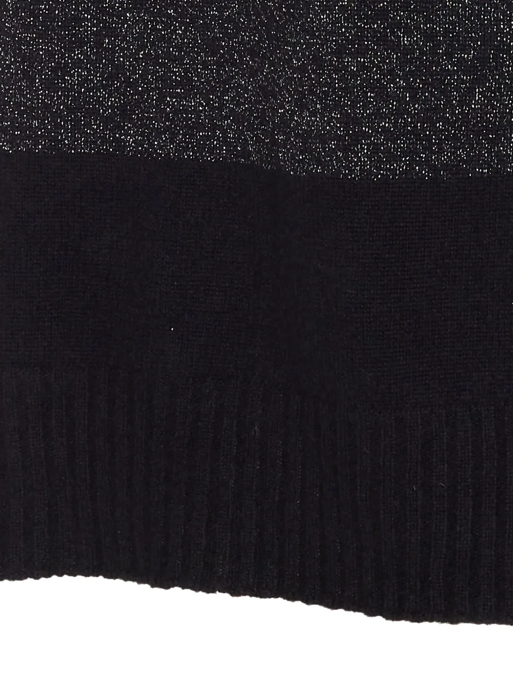 Twinset Striped-pattern Sweater In Black