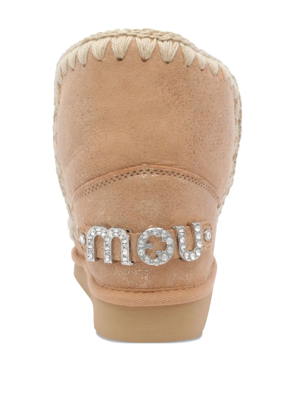Mou Eskimo 18 Suede Embellished Boots In Brown