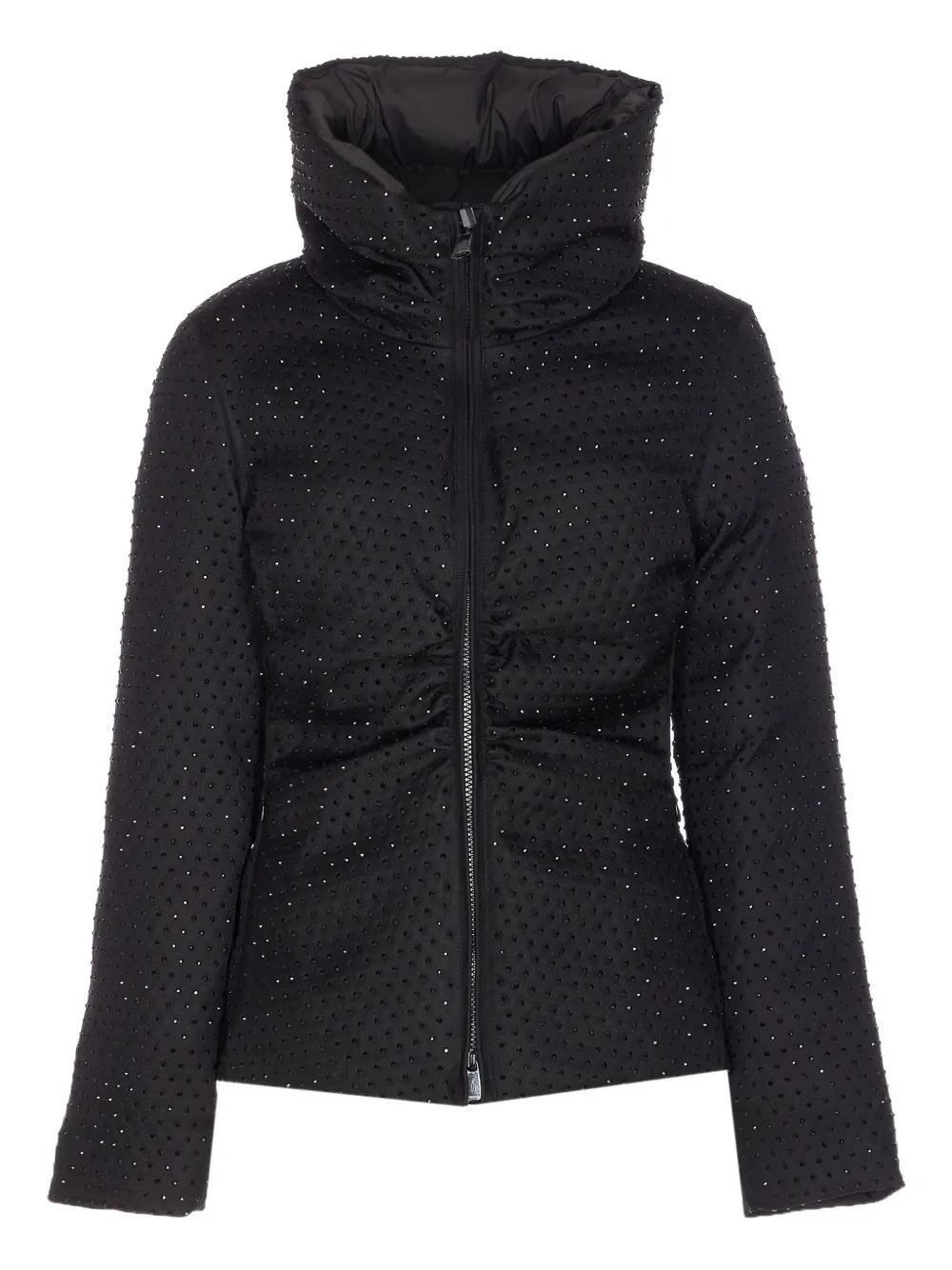 PINKO strass-embellished high-neck jacket - ブラック PINKO strass-embellished high-neck jacket - ブラック