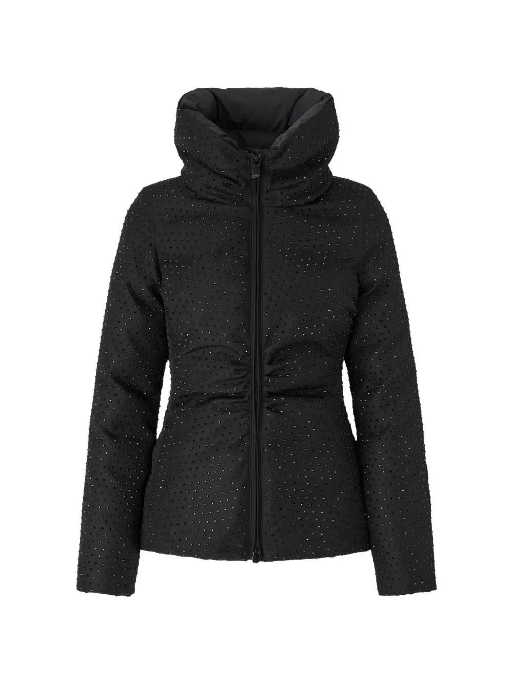 PINKO strass-embellished high-neck jacket - Schwarz