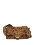 PINKO spotted adjustable straps tote bag - Brown