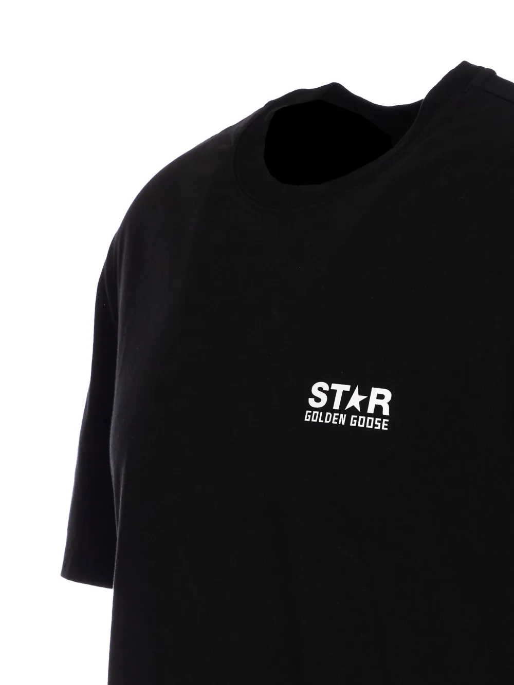 Golden Goose Logo-lettering Crew-neck T-shirt In Black