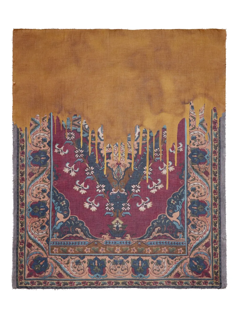 Faliero Sarti Carpet-patterned Scarf In Brown