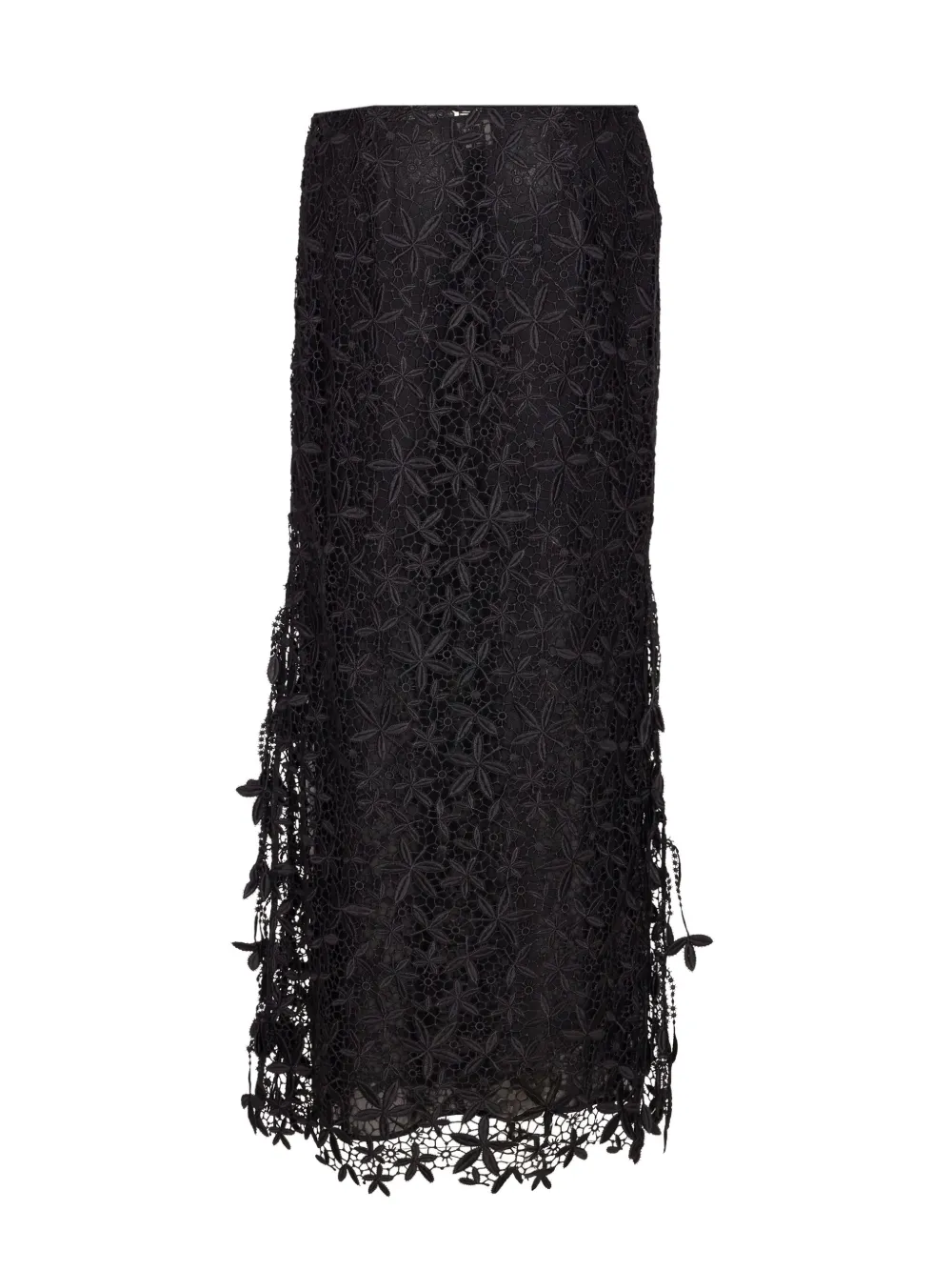 Totême Toteme Guipure Lace Skirt Clothing In Black