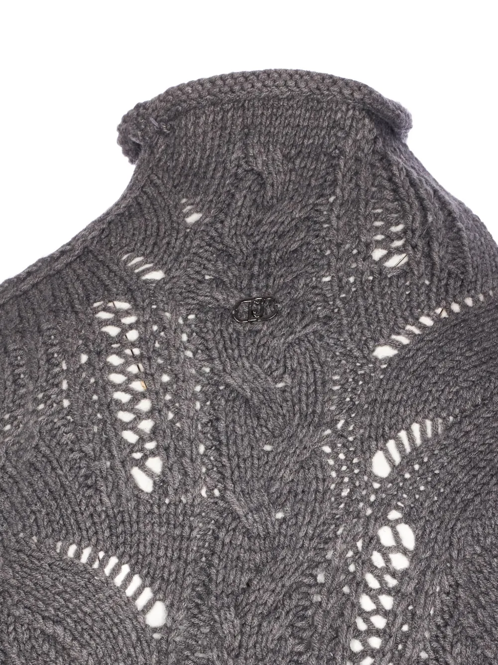 LIU JO Trui verfraaid met opengewerkte details Grijs