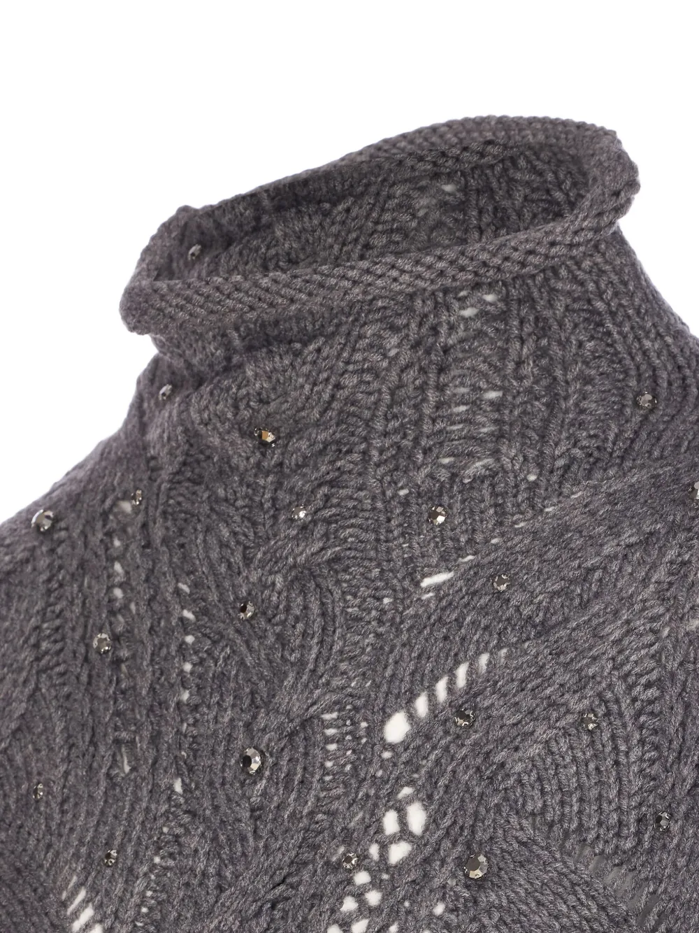 LIU JO Trui verfraaid met opengewerkte details Grijs