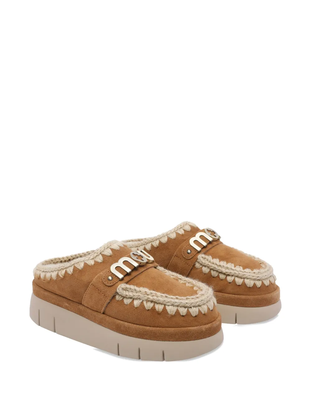 Mou Bounce Clog muiltjes Bruin