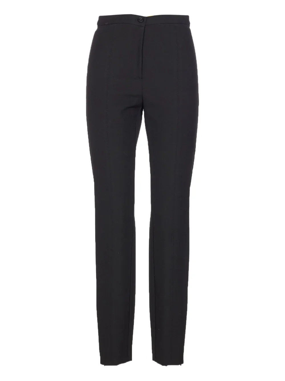 Pinko Pietanze Skinny Trousers With Adjustable Bottom In Black