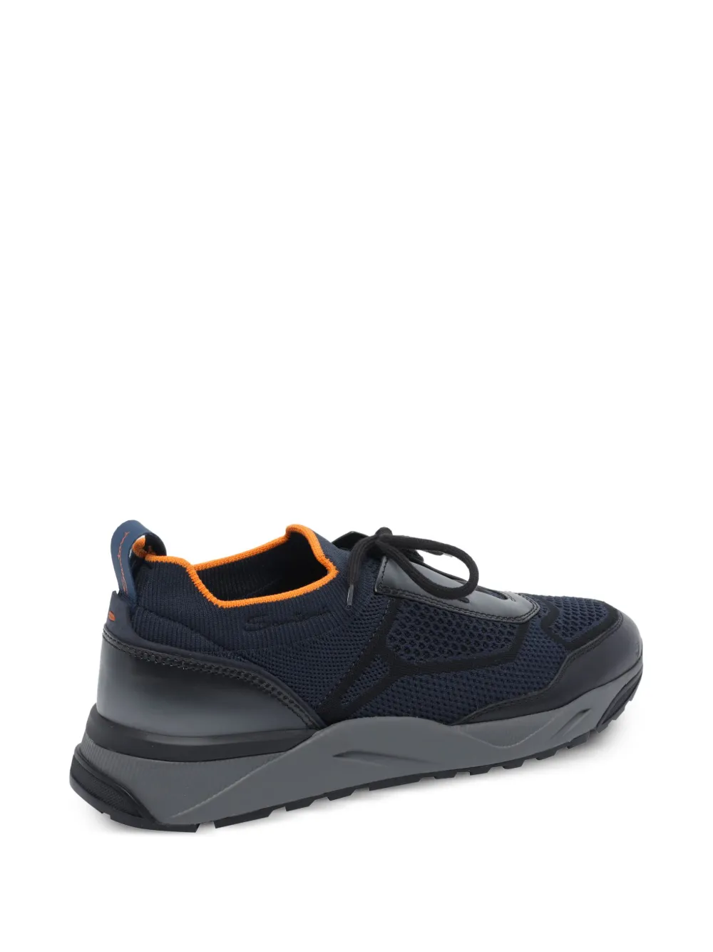 Santoni Gebreide sneakers Blauw