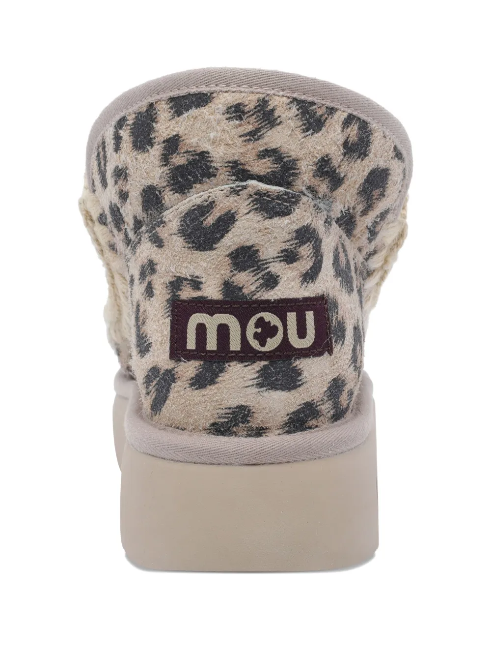 Mou Eskimo Bounce Leopard Print Platform Boots In Animal Print
