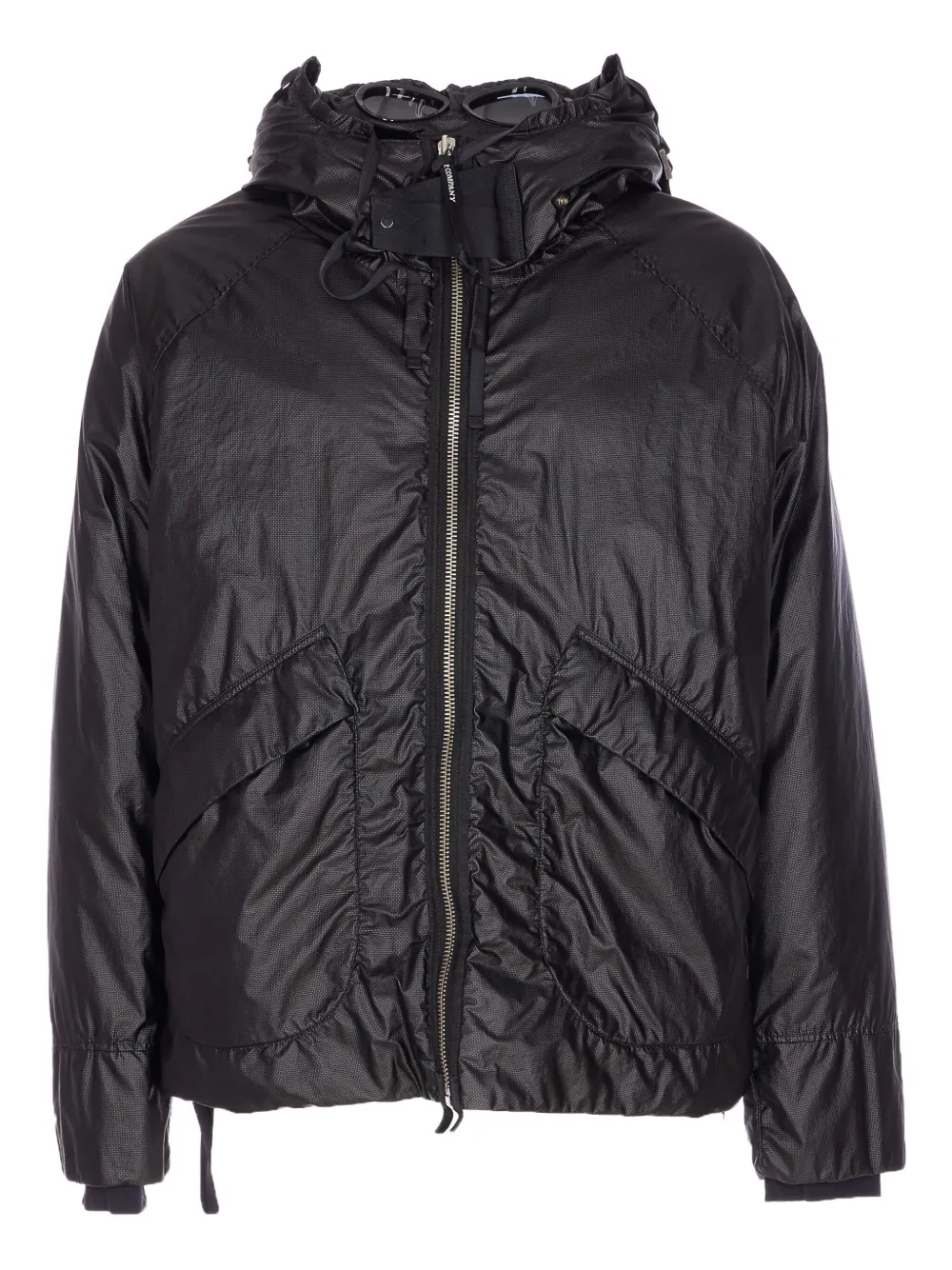 C.p. Company Long Sleeve Padded Outerwear Jacket In Black