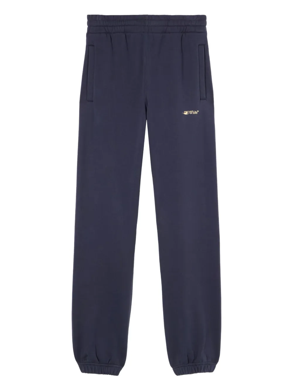 Off-white Ink Logo-print Track Pants In Blue
